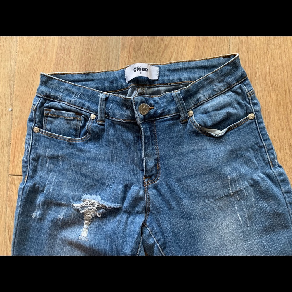 🩷 10 FOR $15 SALE 🩷 Super stretchy ripped denim skinny jeans - Picture 4 of 9